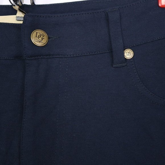 DG2 Diane Gilman Pants Leggings Skinny Riding Blue Stretch XS - Picture 8 of 11